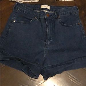 Tube top and comfortable jean shorts